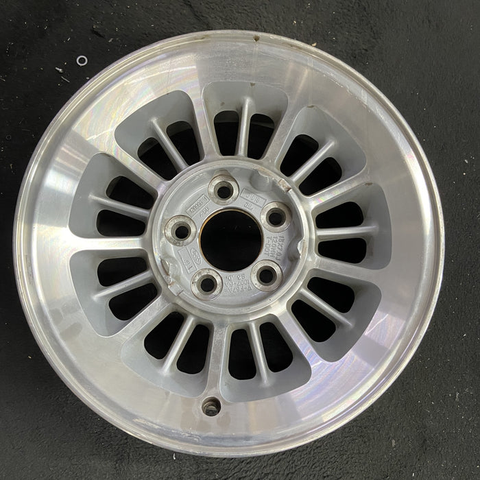 15" EXPLORER 96-98 15x7, aluminum, lacy Original OEM Wheel Rim - Angle View