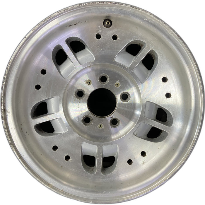 15" EXPLORER 93-94 15x7, aluminum, 10 depressions 10 holes Original OEM Wheel - Front View