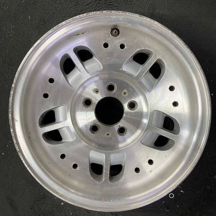15" EXPLORER 93-94 15x7, aluminum, 10 depressions 10 holes Original OEM Wheel - Angle View