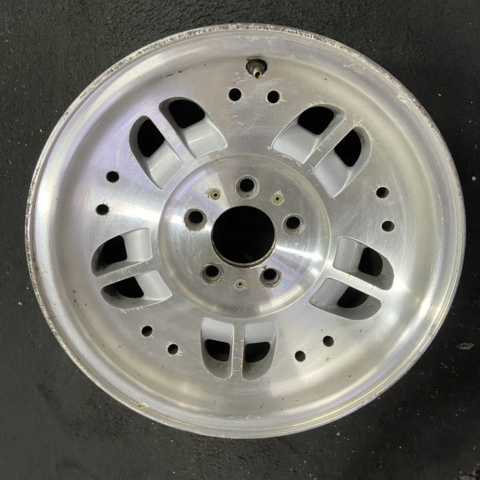 15" EXPLORER 93-94 15x7, aluminum, 10 depressions 10 holes Original OEM Wheel - Side Profile