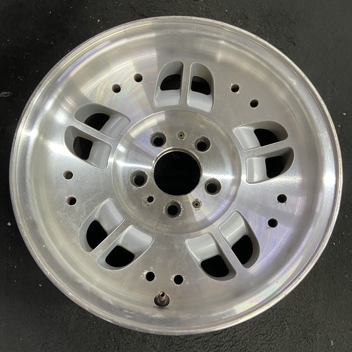 15" EXPLORER 93-94 15x7, aluminum, 10 depressions 10 holes Original OEM Wheel - Side Profile