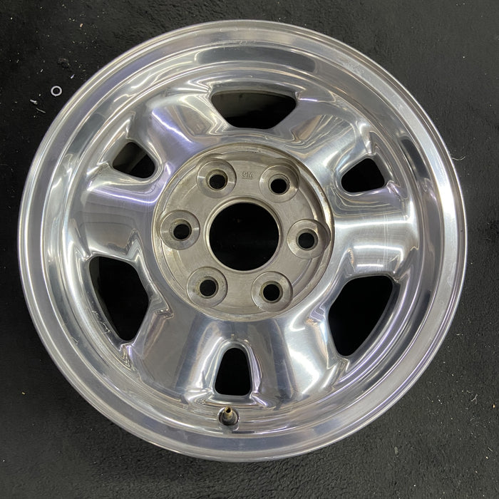 16" SIERRA 1500 PICKUP 00-02 16x7, , rounded spokes, polished Original OEM Wheel Rim