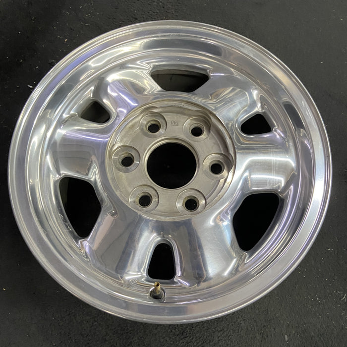 16" SIERRA 1500 PICKUP 00-02 16x7, , rounded spokes, polished Original OEM Wheel Rim