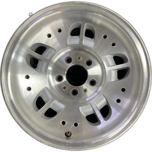15" EXPLORER 93-94 15x7, aluminum, 10 depressions 10 holes Original OEM Wheel - Front View