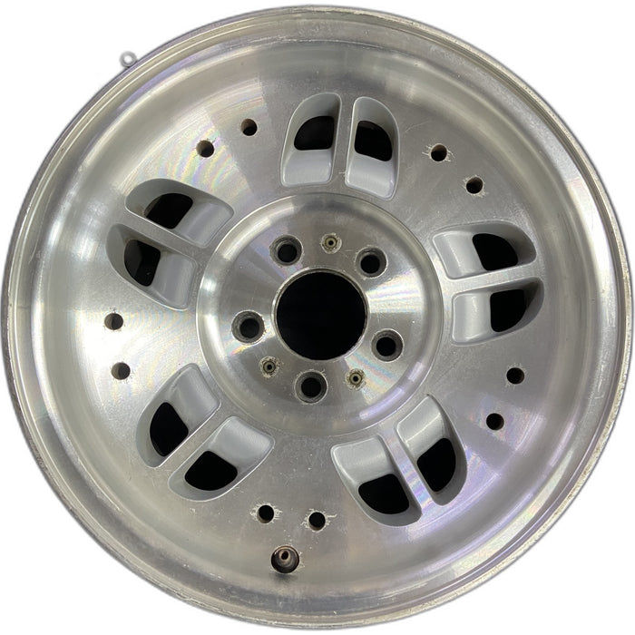 15" EXPLORER 93-94 15x7, aluminum, 10 depressions 10 holes Original OEM Wheel - Front View