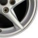 16" GRAND PRIX 99 16x6.5 aluminum 5 spoke off-set sparkle silver Original OEM - Close-Up Detail