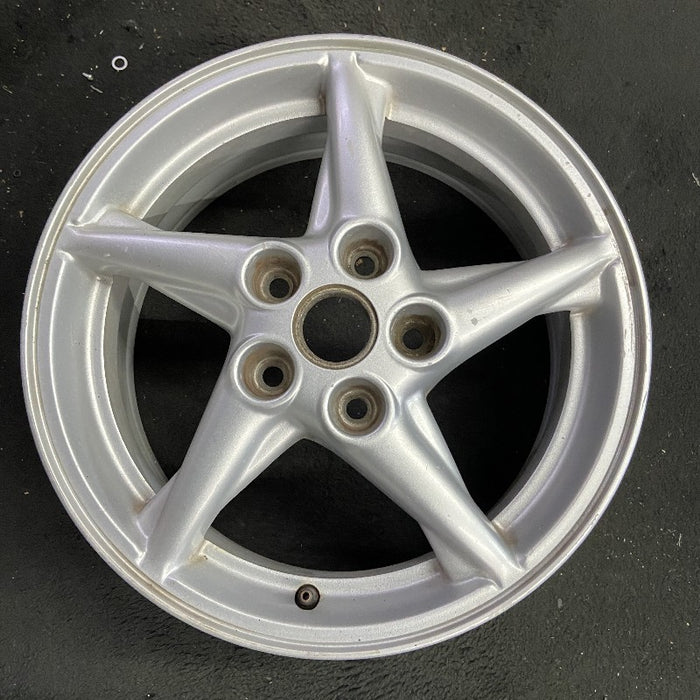 16" GRAND PRIX 99 16x6.5 aluminum 5 spoke off-set sparkle silver Original OEM - Additional View