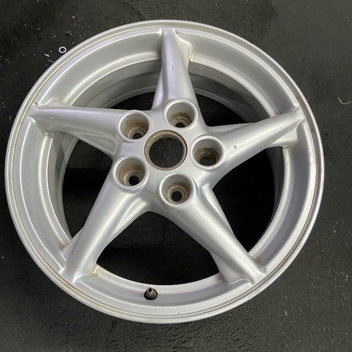 16" GRAND PRIX 99 16x6.5 aluminum 5 spoke off-set sparkle silver Original OEM - View 7