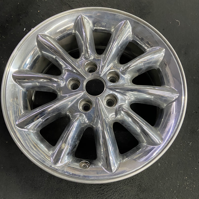 17" 300M 03-04 17x7, 10 spoke Original OEM Wheel Rim - Side Profile