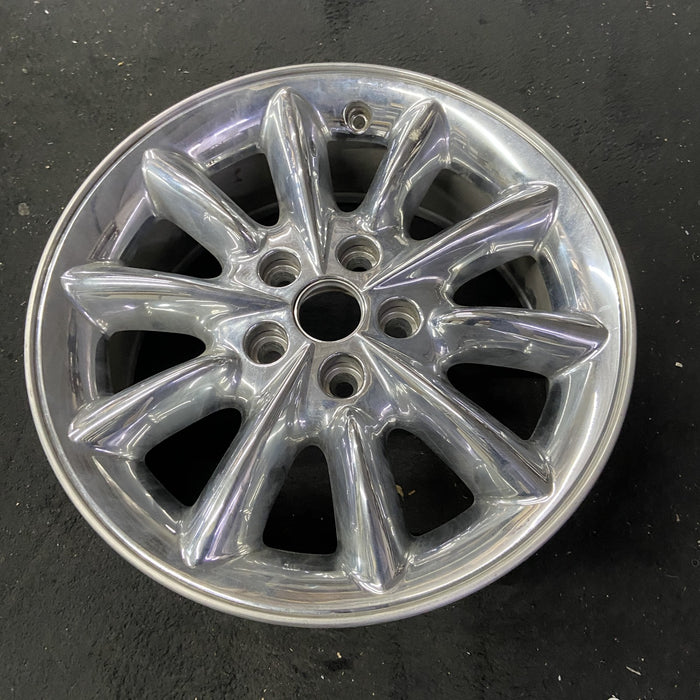17" 300M 03-04 17x7, 10 spoke Original OEM Wheel Rim - Close-Up Detail
