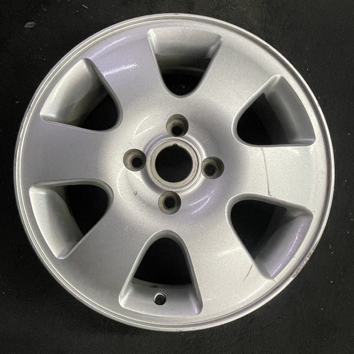 16" FOCUS 00-02 16x6 alloy 6 spoke silver Original OEM Wheel Rim - Front View
