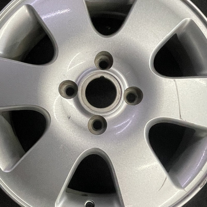 16" FOCUS 00-02 16x6 alloy 6 spoke silver Original OEM Wheel Rim - Angle View