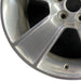 18" MUSTANG 06-09 18x8.5 5 spoke aluminum wide flat spoke silver paint Original - Back View