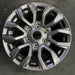17" RANGER 19-22 17x8, , dark gray, , V spoke Original OEM Wheel Rim - Angle View