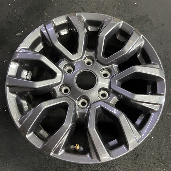 17" RANGER 19-22 17x8, , dark gray, , V spoke Original OEM Wheel Rim - Side Profile