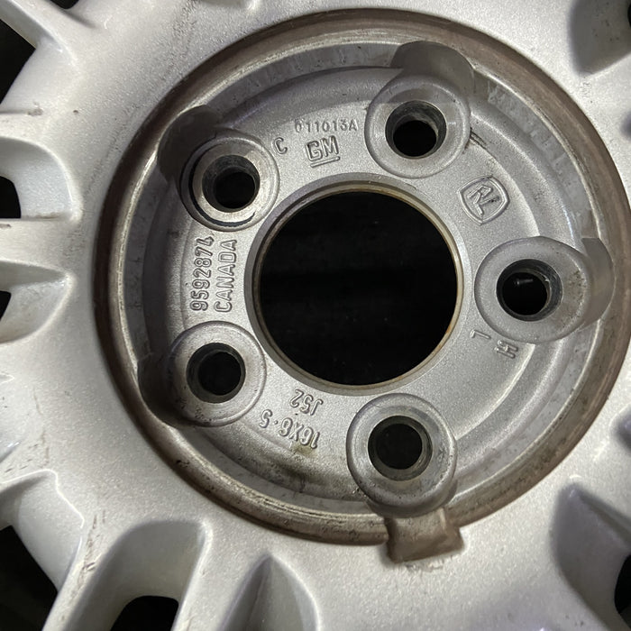 16" IMPALA 00-01 16x6.5, aluminum, 20 slot Original OEM Wheel Rim - Back View