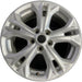 17" FUSION 12 17x7.5, , 5 split spokes Original OEM Wheel Rim - Front View