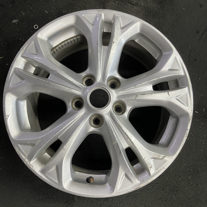 17" FUSION 12 17x7.5, , 5 split spokes Original OEM Wheel Rim - Angle View