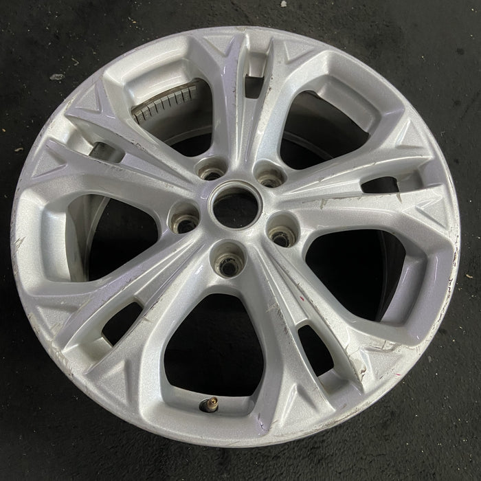 17" FUSION 12 17x7.5, , 5 split spokes Original OEM Wheel Rim - Side Profile