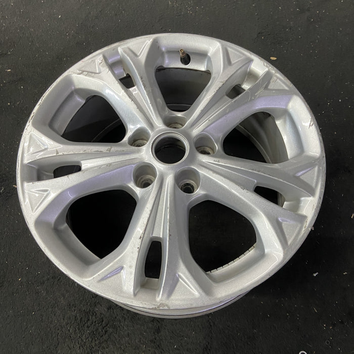 17" FUSION 12 17x7.5, , 5 split spokes Original OEM Wheel Rim - Close-Up Detail