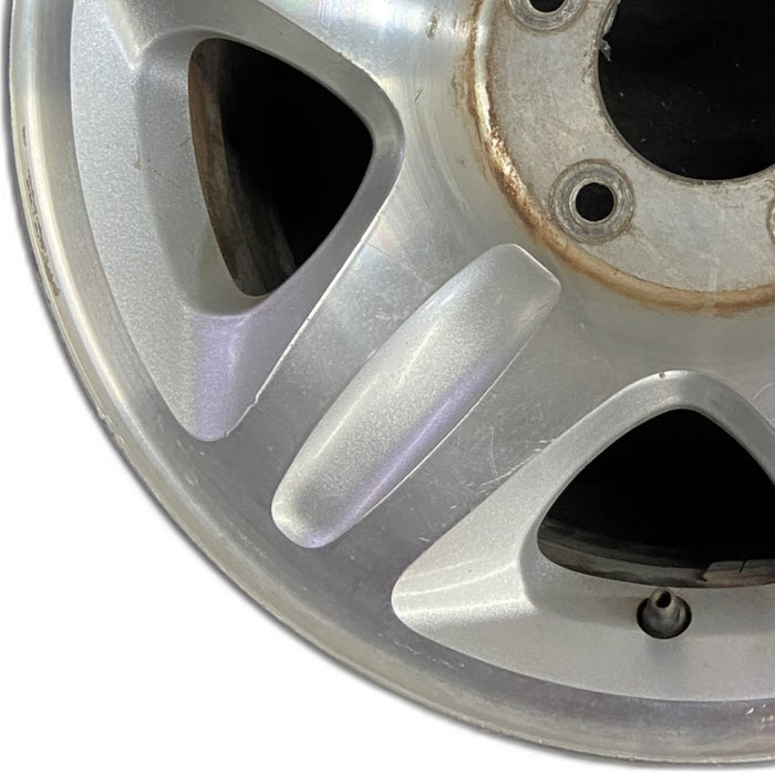 16" EXPEDITION 98 16x7 aluminum 5 spoke machined face Original OEM Wheel Rim - Back View