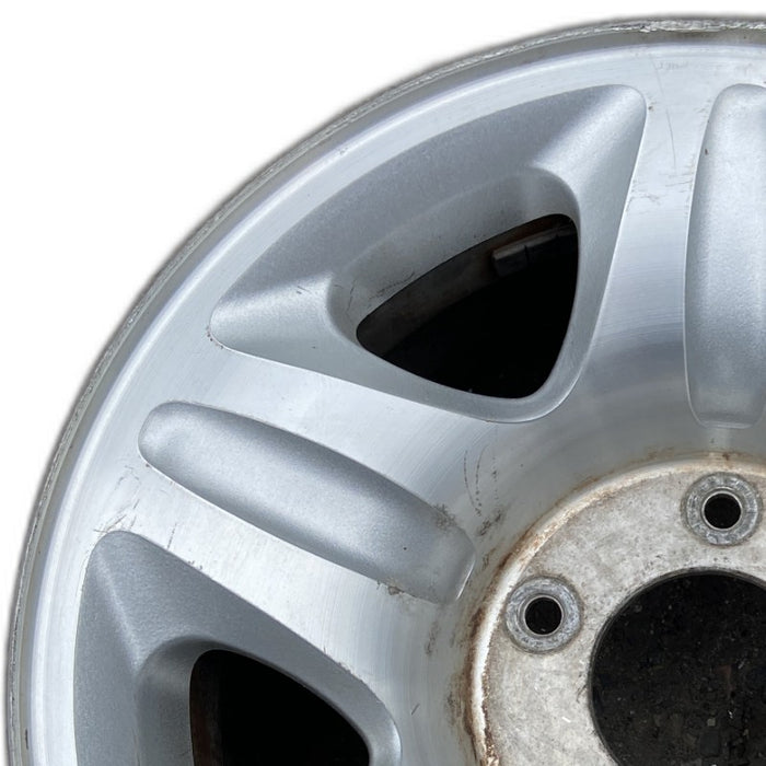 16" EXPEDITION 97 16x7 aluminum 5 spoke polished Original OEM Wheel Rim - Angle View