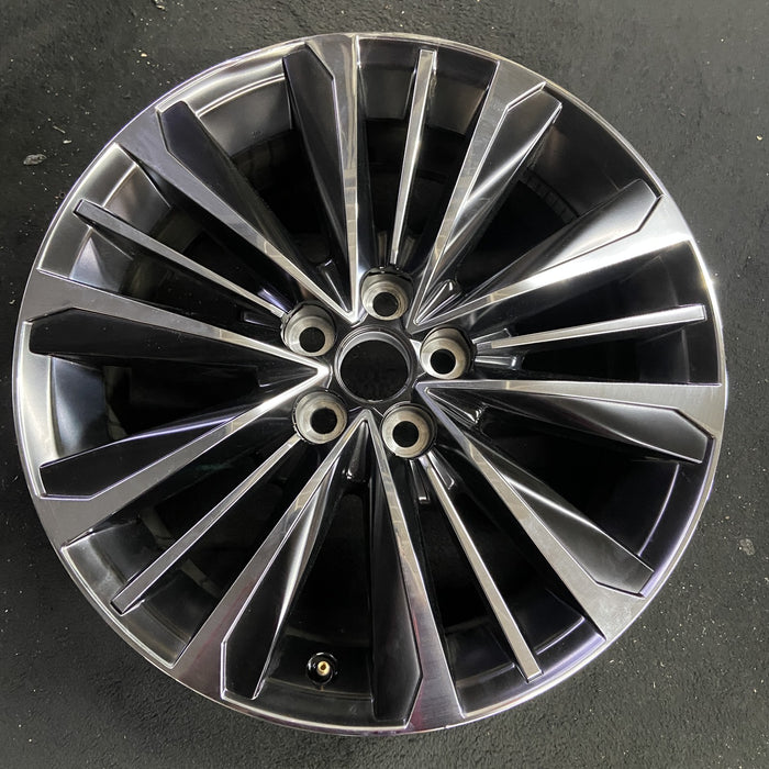 20" HIGHLANDER 20 20x8 , 15 spoke Original OEM Wheel Rim - MACHINED CHARCOAL - Additional View