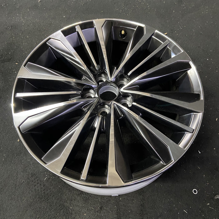 20" HIGHLANDER 20 20x8 , 15 spoke Original OEM Wheel Rim - MACHINED CHARCOAL - View 8
