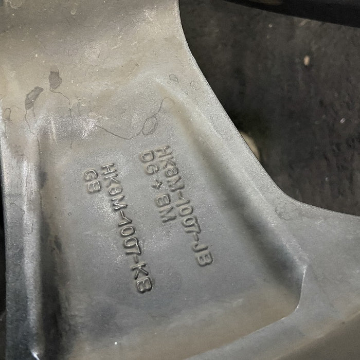 20" F-PACE 17-19 20x8.5 alloy 5 spoke fluted machined face gloss gray accents Original OEM Wheel Rim