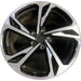 20" E-TRON GT 22-24 20x11 machined face with black pockets Original OEM Wheel - Front View