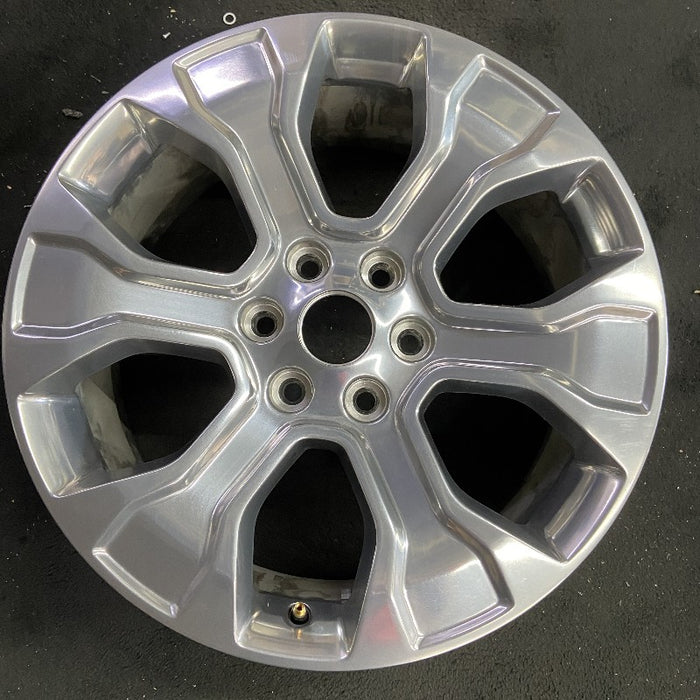 20" FORD F150 PICKUP 21-23 20x8.5 6 spoke polished Original OEM Wheel Rim - Front View