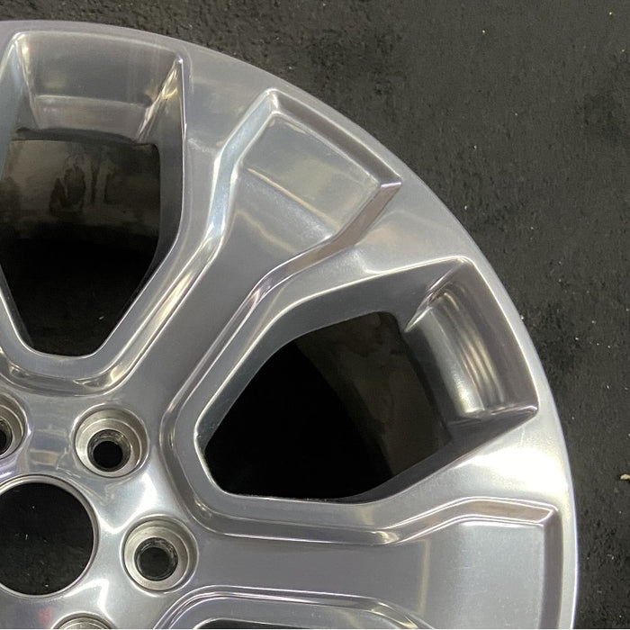 20" FORD F150 PICKUP 21-23 20x8.5 6 spoke polished Original OEM Wheel Rim - Close-Up Detail