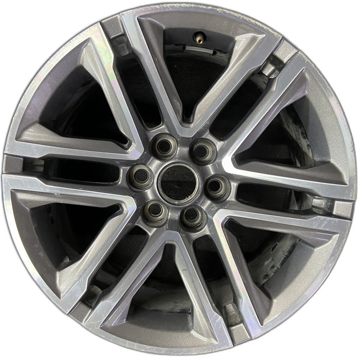 18" COLORADO 19 18x8.5, 6 split spoke Original OEM Wheel Rim - Front View