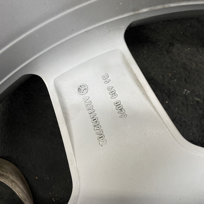19" MERCEDES S-CLASS 07 221 Type; S550, 19x9.5, 5 spoke Original OEM Wheel Rim - Additional View