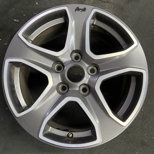 17" WRANGLER 18 VIN X , 17x7.5, , aluminum, straight spoke, w/o recessed outer - Angle View