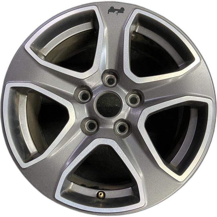 17" WRANGLER 18 VIN X , 17x7.5, , aluminum, straight spoke, w/o recessed outer - Front View
