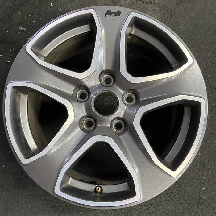 17" WRANGLER 18 VIN X , 17x7.5, , aluminum, straight spoke, w/o recessed outer - Angle View