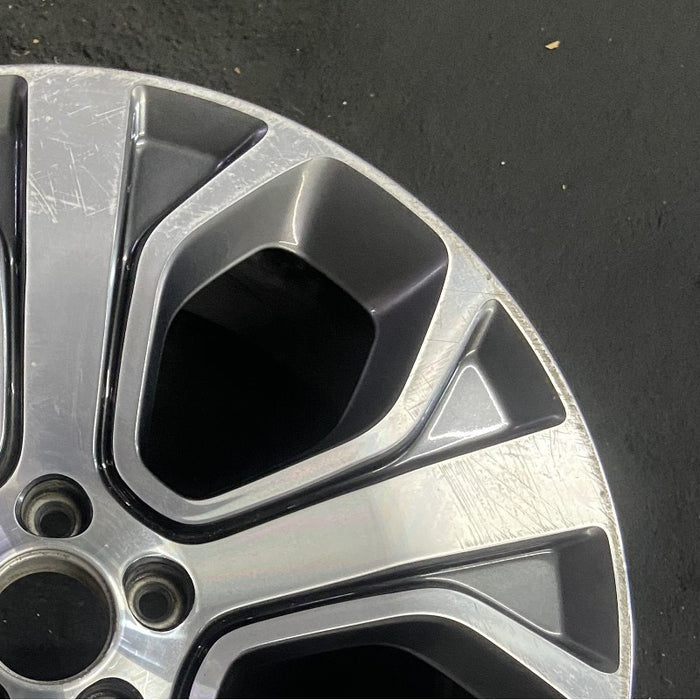 20" EXPLORER 18-19 20x8.5 aluminum TPMS 5 spoke machined face with pockets Original OEM Wheel Rim