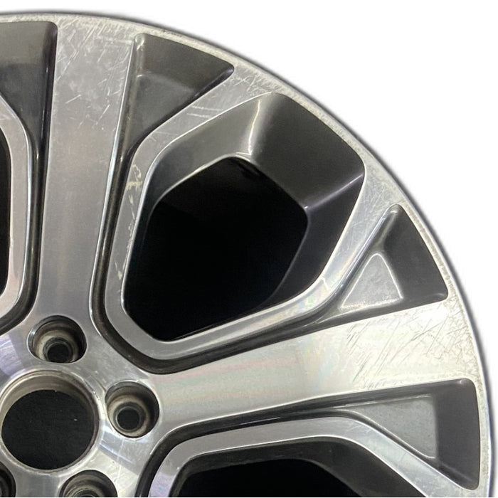 20" EXPLORER 18-19 20x8.5 aluminum TPMS 5 spoke machined face with pockets Original OEM Wheel Rim