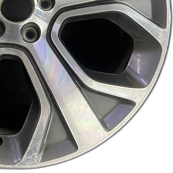 20" EXPLORER 18-19 20x8.5 aluminum TPMS 5 spoke machined face with pockets Original OEM Wheel Rim