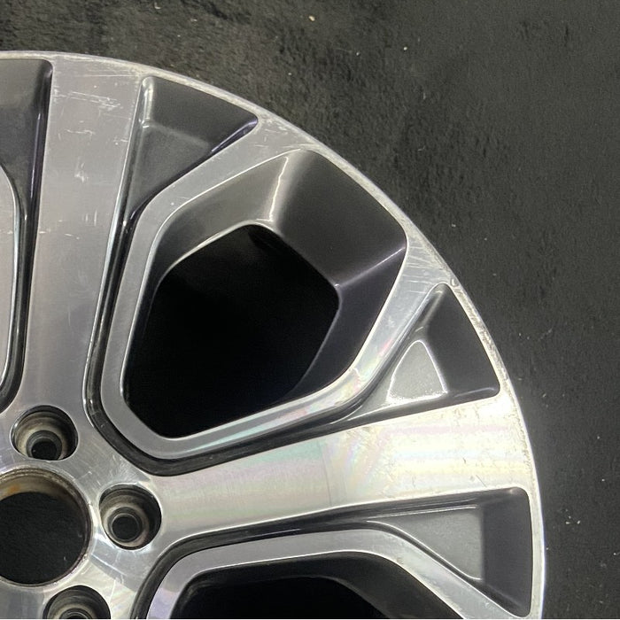 20" EXPLORER 18-19 20x8.5 aluminum TPMS 5 spoke machined face with pockets Original OEM Wheel Rim