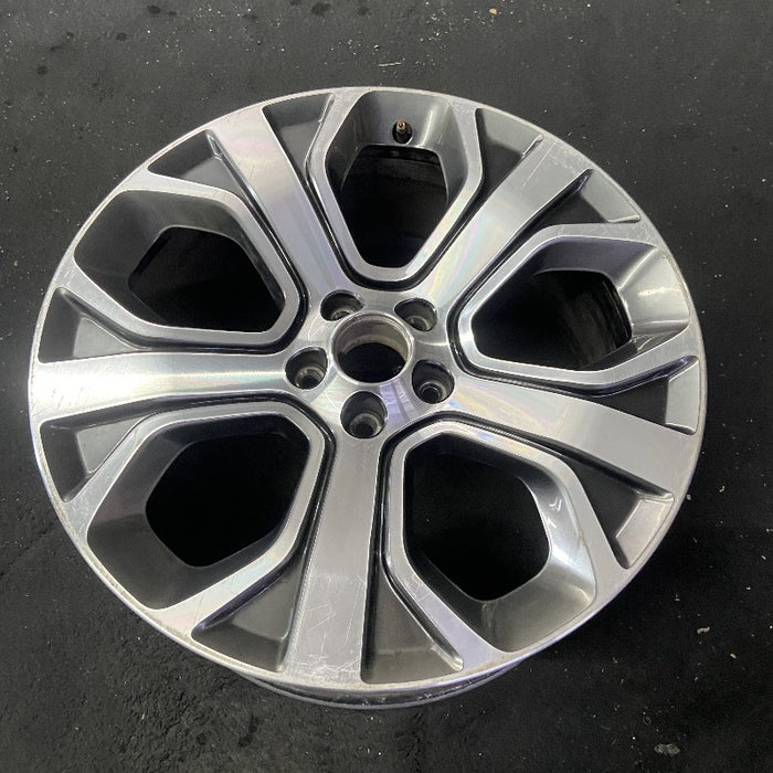 20" EXPLORER 18-19 20x8.5 aluminum TPMS 5 spoke machined face with pockets Original OEM Wheel Rim