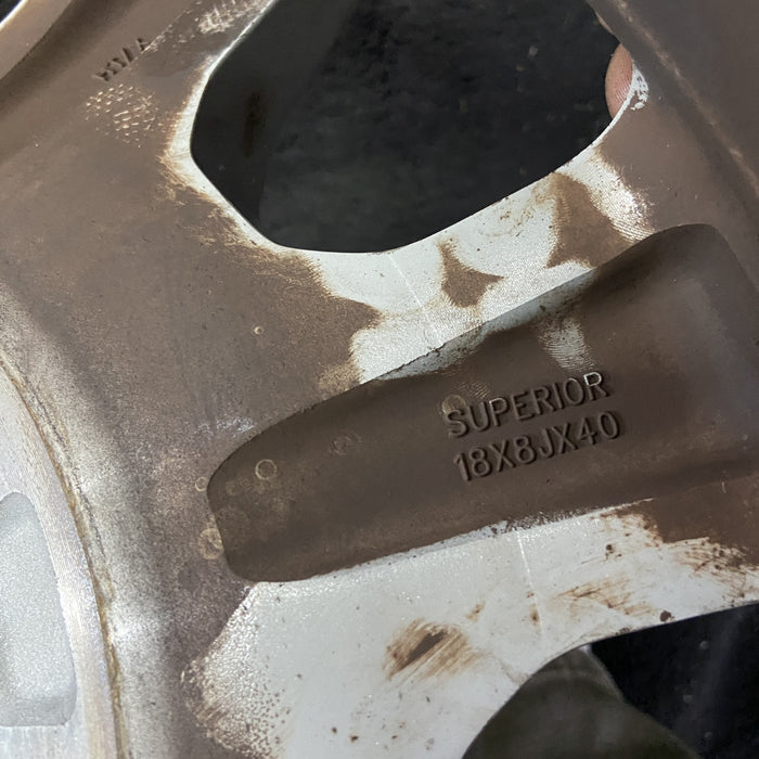 18" FORD F250SD PICKUP 23-24 18x8, aluminum, 8 spoke, flared spoke Original OEM Wheel Rim