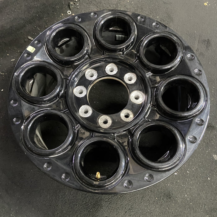 20" FORD F250SD PICKUP 23-25 20x8, , solid spoke, black, circle spoke Original - Side Profile