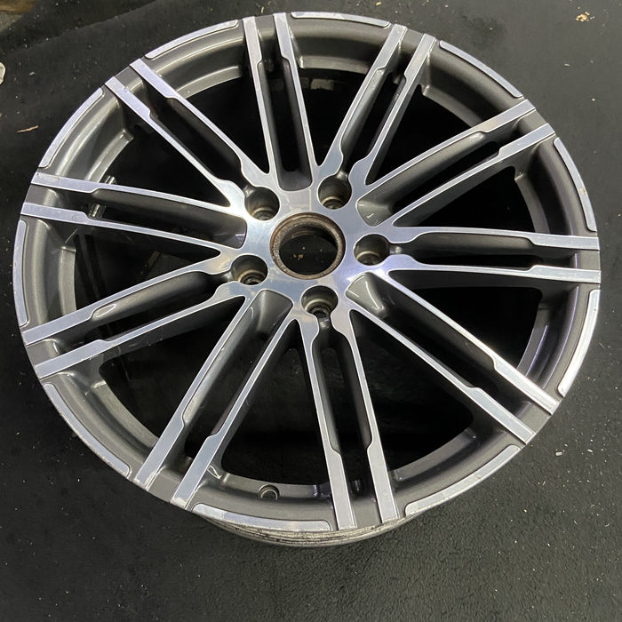 20" PORSCHE PANAMERA 16 , 20x11, 20 spoke Original OEM Wheel Rim - Side Profile