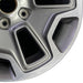 17" WRANGLER 13 17x7.5 10 hole w/machined accent gray Original OEM Wheel Rim - Close-Up Detail