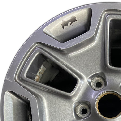 17" WRANGLER 13 17x7.5 10 hole w/machined accent gray Original OEM Wheel Rim - Angle View