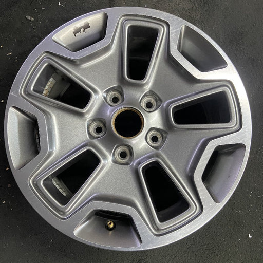 17" WRANGLER 13 17x7.5 10 hole w/machined accent gray Original OEM Wheel Rim - Front View