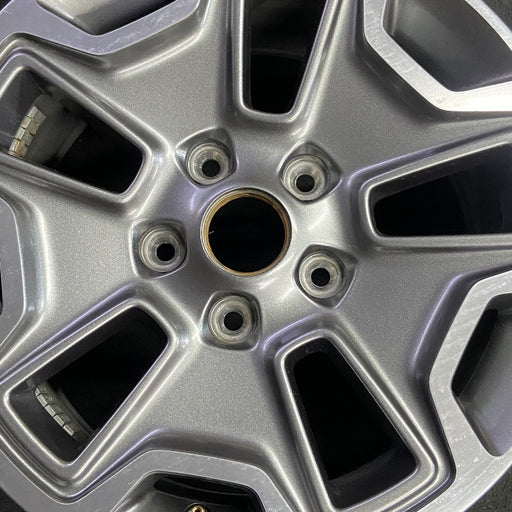 17" WRANGLER 13 17x7.5 10 hole w/machined accent gray Original OEM Wheel Rim - Angle View