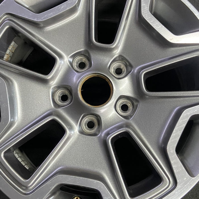17" WRANGLER 13 17x7.5 10 hole w/machined accent gray Original OEM Wheel Rim - Angle View